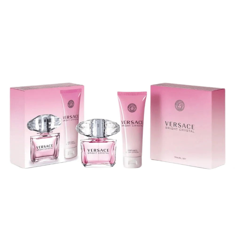 Bright Crystal zestaw woda toaletowa spray 90ml + balsam do ciała 100ml