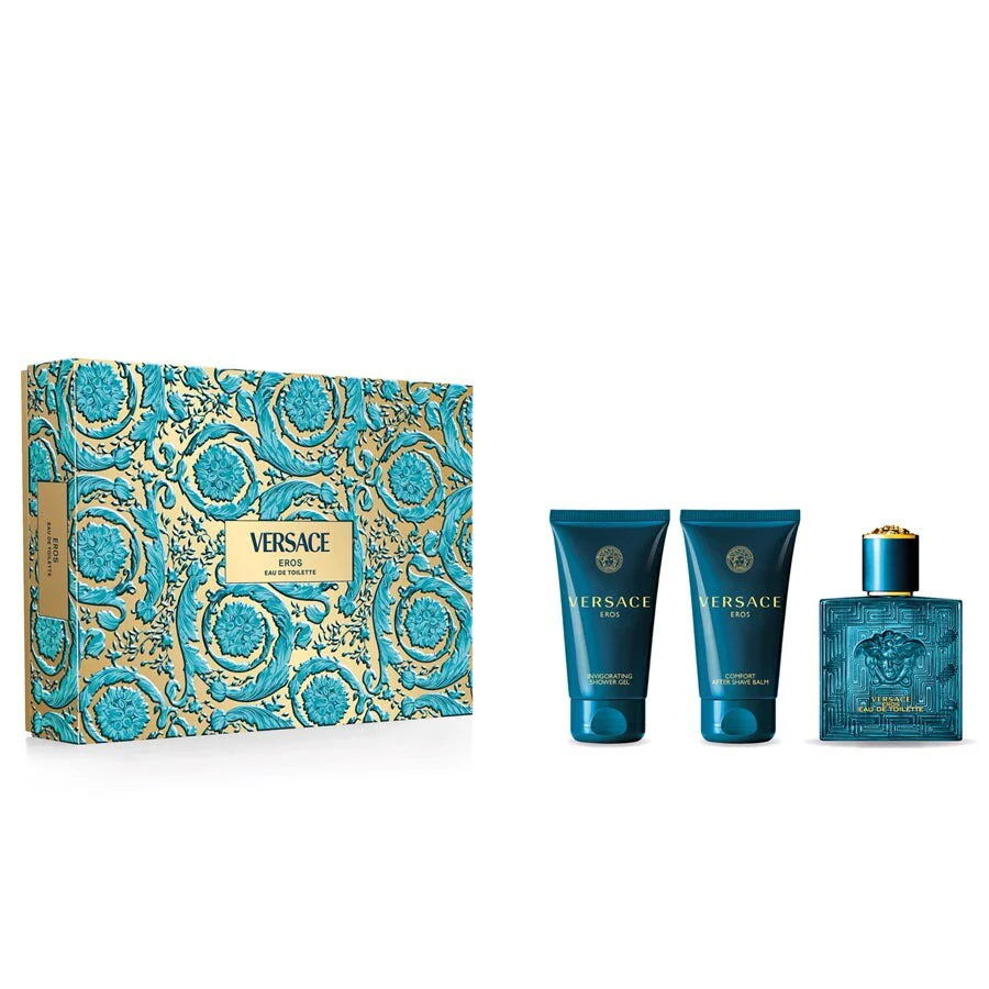 Eros zestaw woda toaletowa spray 50ml + żel pod prysznic 50ml + balsam po goleniu 50ml