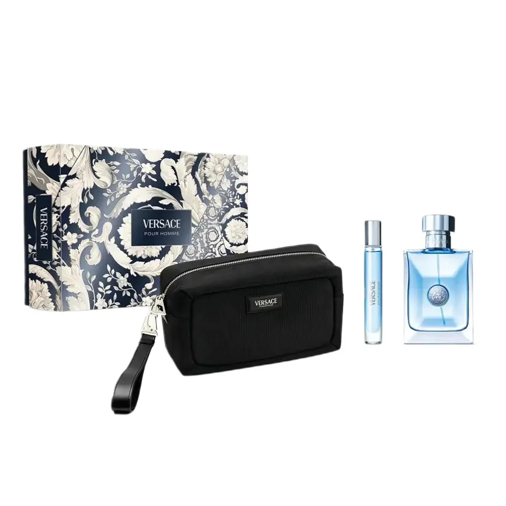Pour Homme zestaw woda toaletowa spray 100ml + woda toaletowa spray 10ml + kosmetyczka