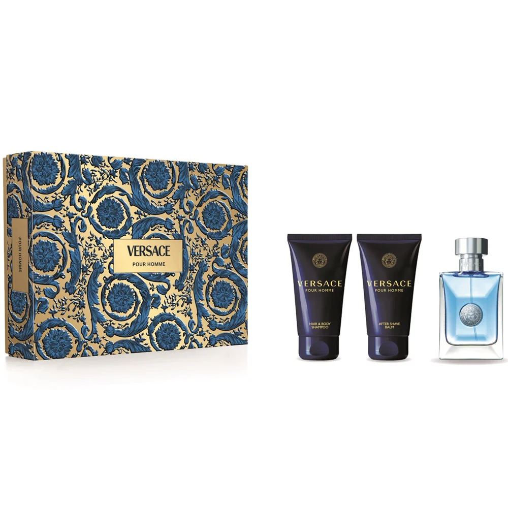 Pour Homme zestaw woda toaletowa spray 50ml + balsam po goleniu 50ml + żel pod prysznic 50ml