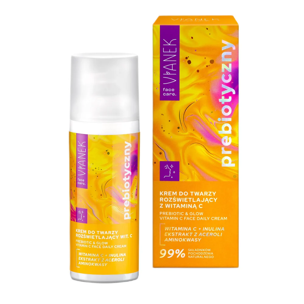 Prebiotyczny krem do twarzy rozświetlający z witaminą C 50ml - Image 3