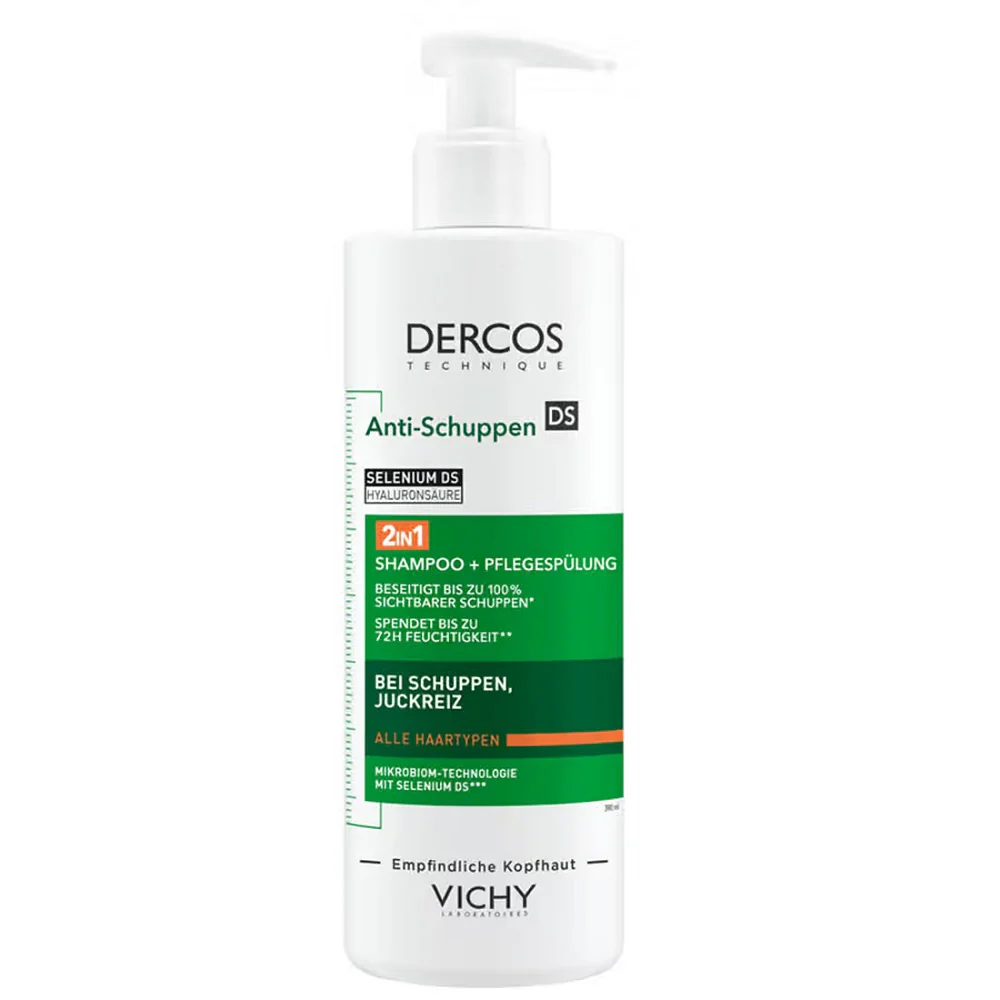 Dercos szampon przeciwłupieżowy z odżywką 2w1 390ml