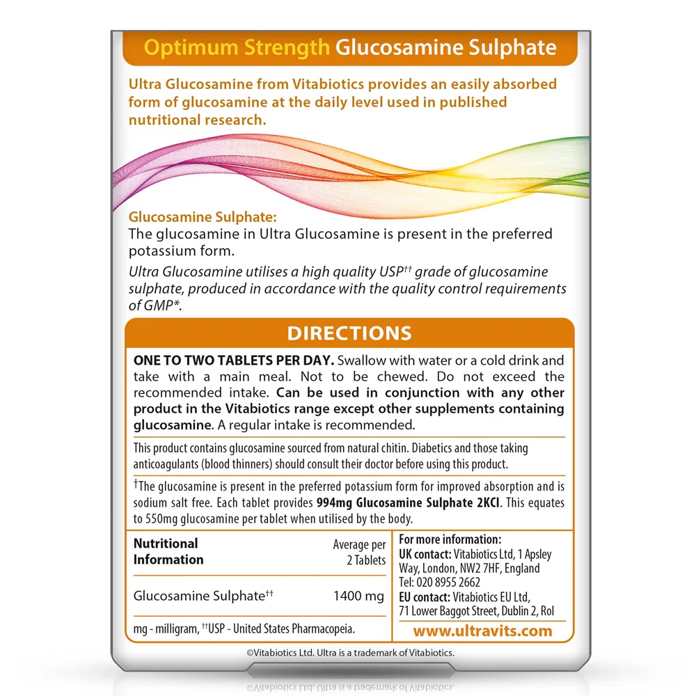 Ultra Glucosamine suplement diety 60 tabletek - Image 2