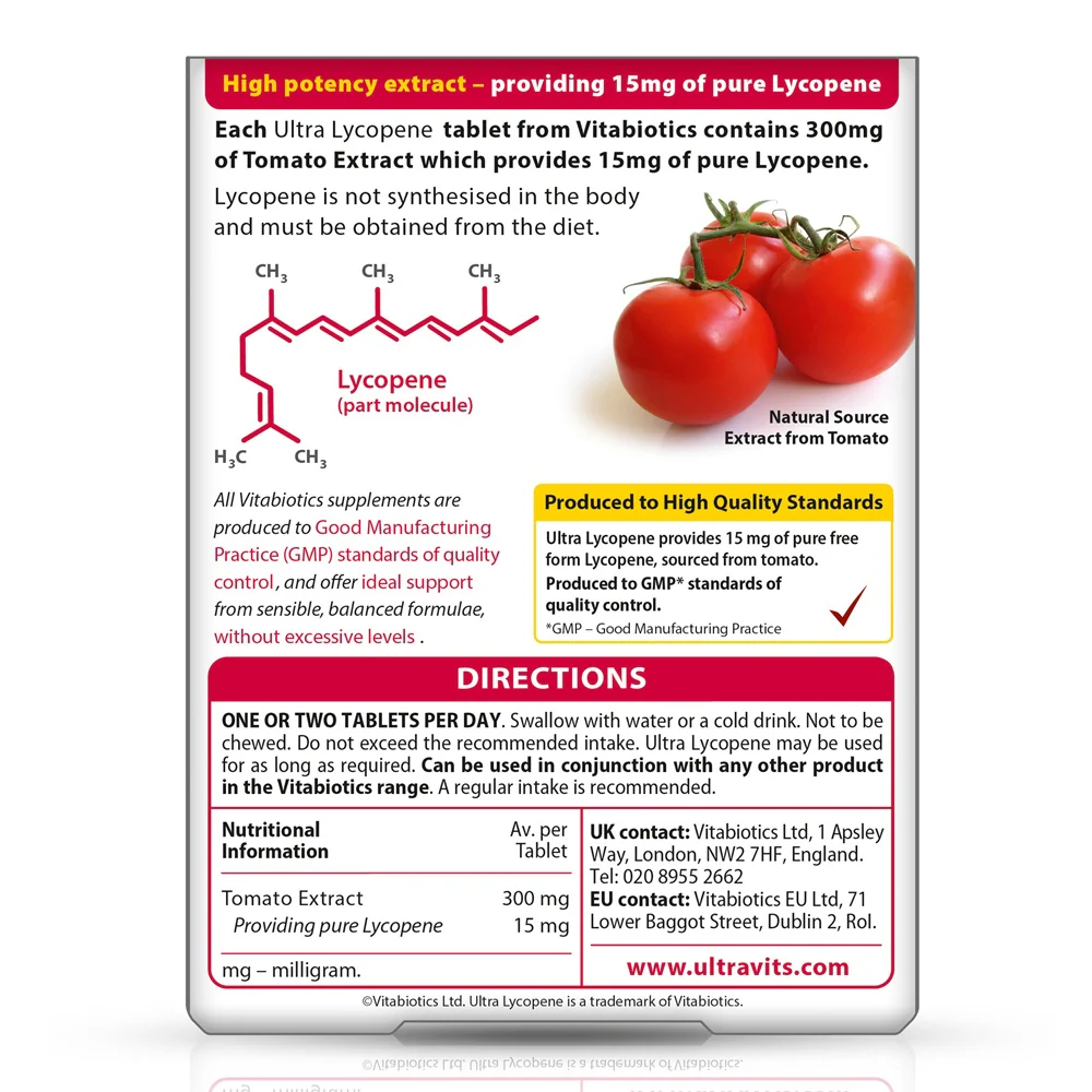 Ultra Lycopene 15mg suplement diety 30 tabletek - Image 2