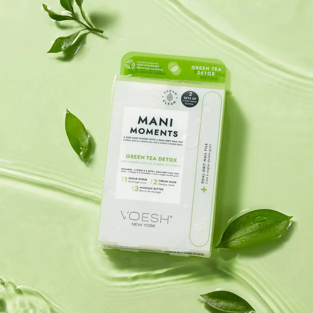 Mani Moments Duo 2 zestawy do 3-etapowego manicure Green Tea Detox - Image 5