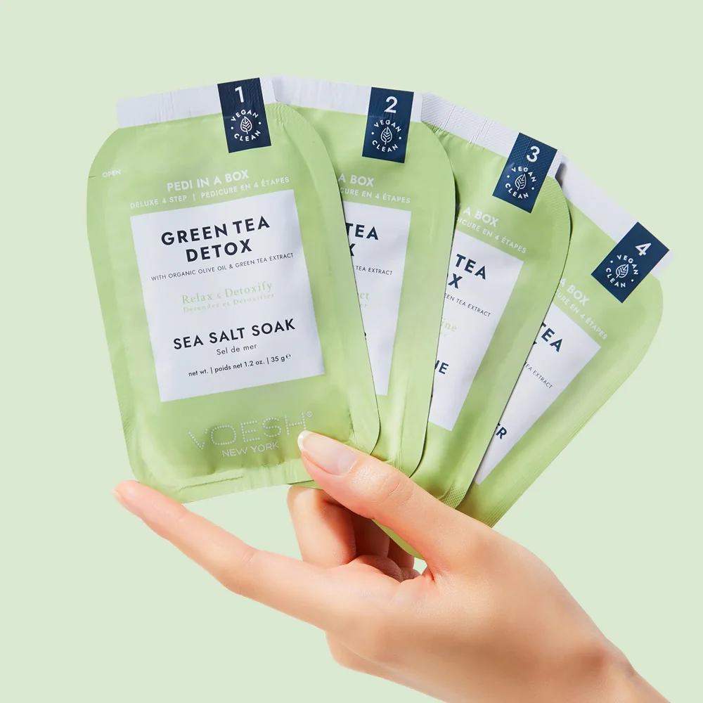 Pedi Moments zestaw do 4-etapowego pedicure Green Tea Detox - Image 2