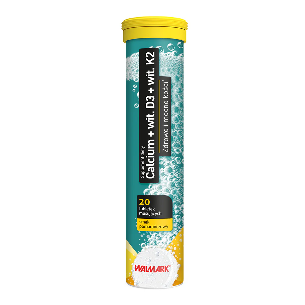 Calcium + Witamina D3 + Witamina K2 suplement diety 20 tabletek musujących
