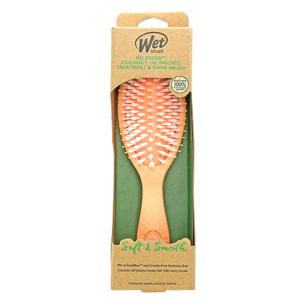 Go Green Coconut Oil Infused Brush szczotka do włosów z dodatkiem oleju kokosowego Coral - Image 3