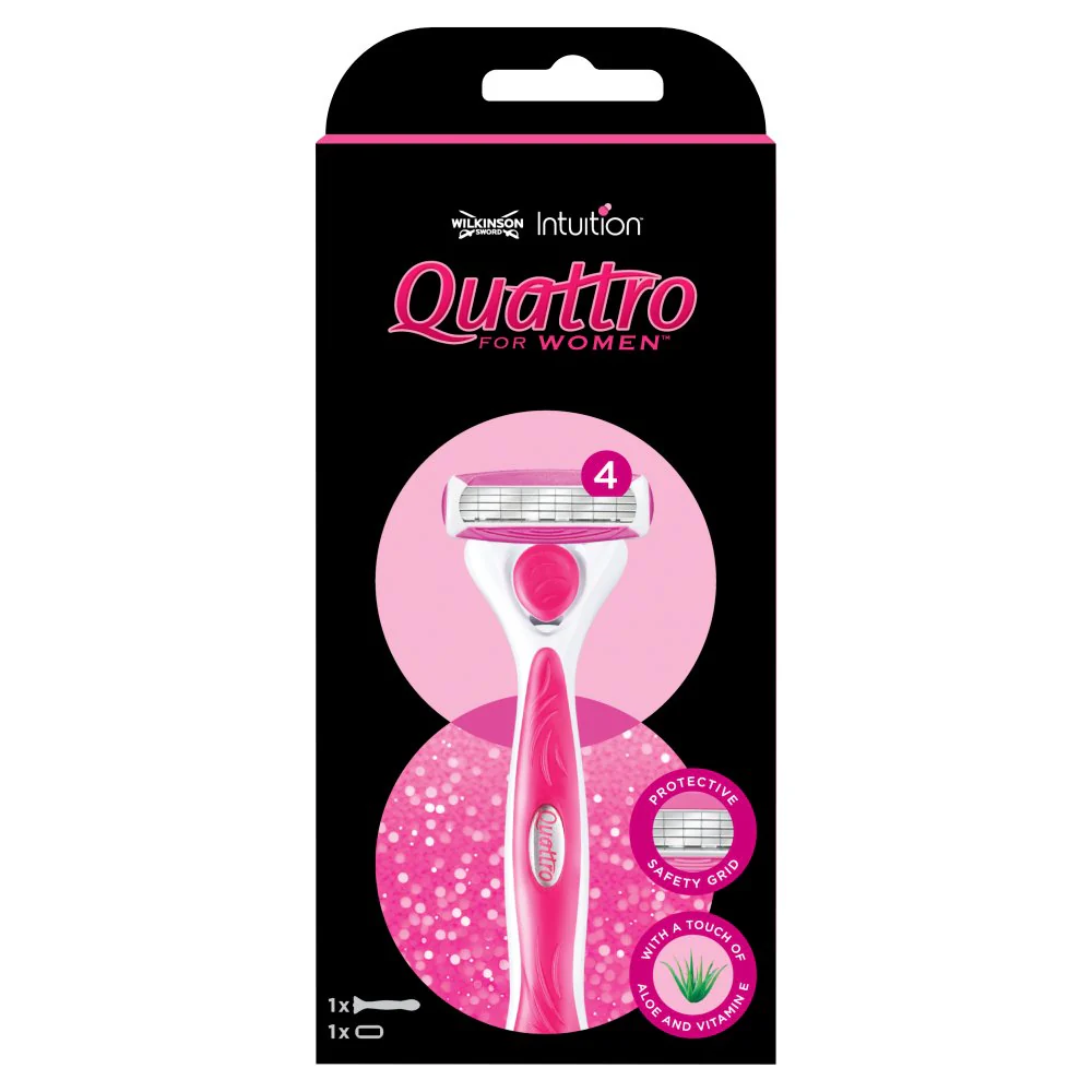 Intuition Quattro For Women maszynka do golenia z 4 ostrzami dla kobiet