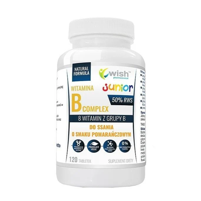 Junior Witamina B Complex suplement diety 120 tabletek do ssania