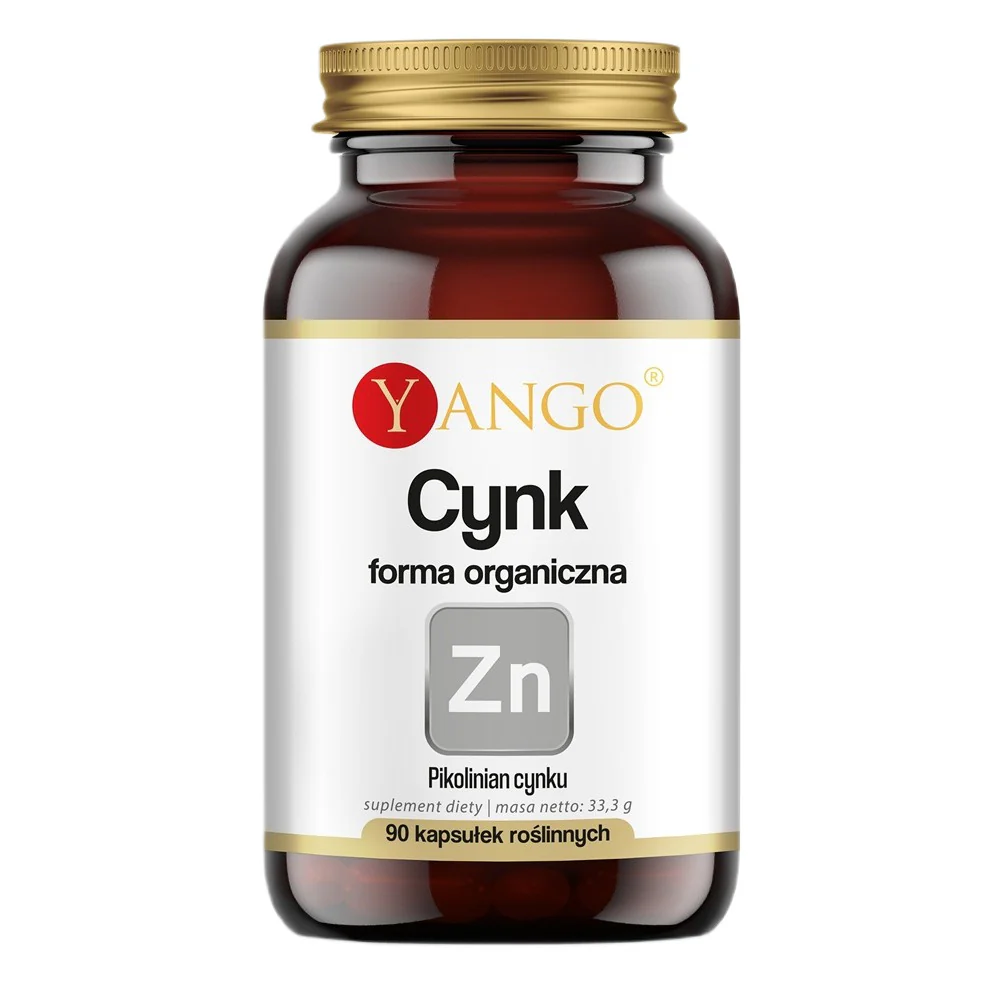 Cynk forma organiczna suplement diety 90 kapsułek