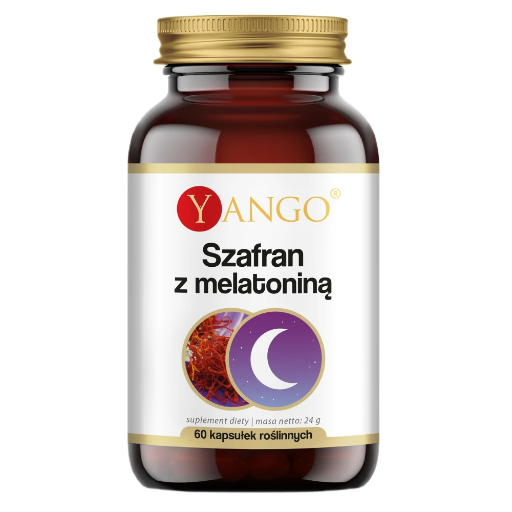 Szafran z melatoniną suplement diety 60 kapsułek
