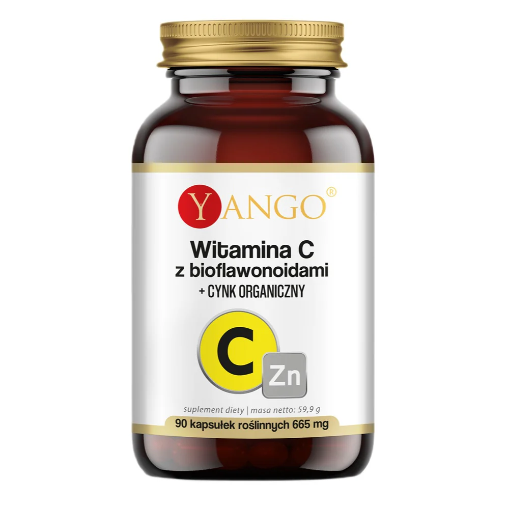 Witamina C z bioflawonoidami + cynk organiczny suplement diety 90 kapsułek