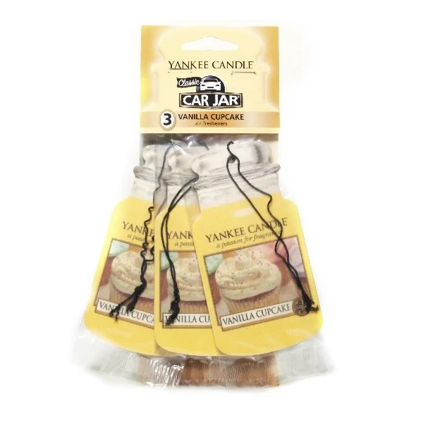Car Jar Bonus Pack zestaw zapachów samochodowych Vanilla Cupcake 3sztuki