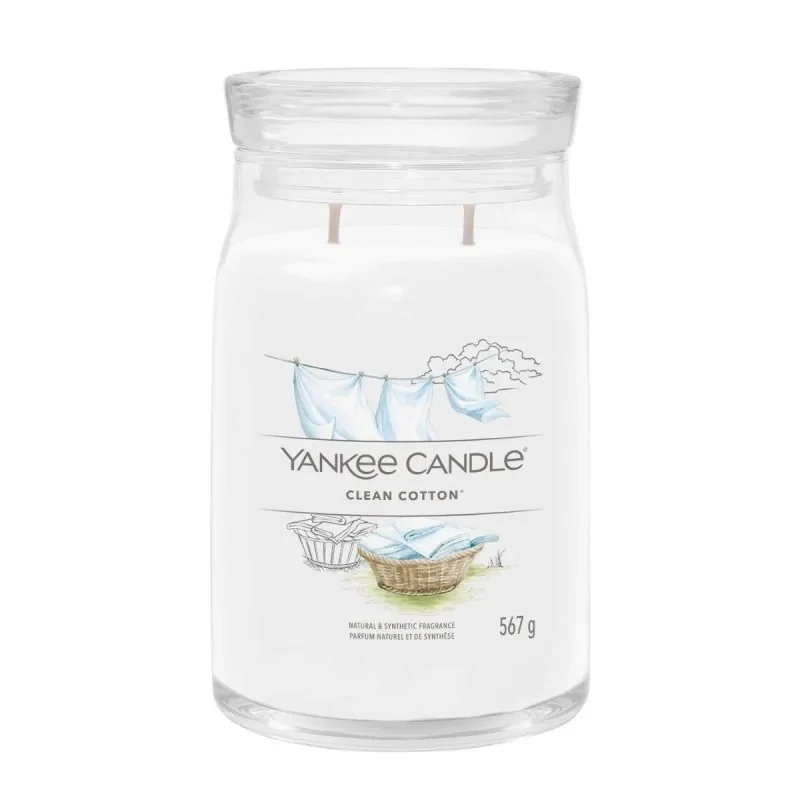 Duża świeca zapachowa Clean Cotton 567g