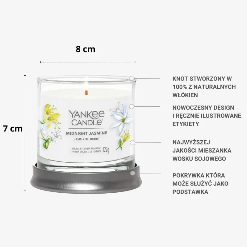 Mała świeca zapachowa Midnight Jasmine 122g - Image 2