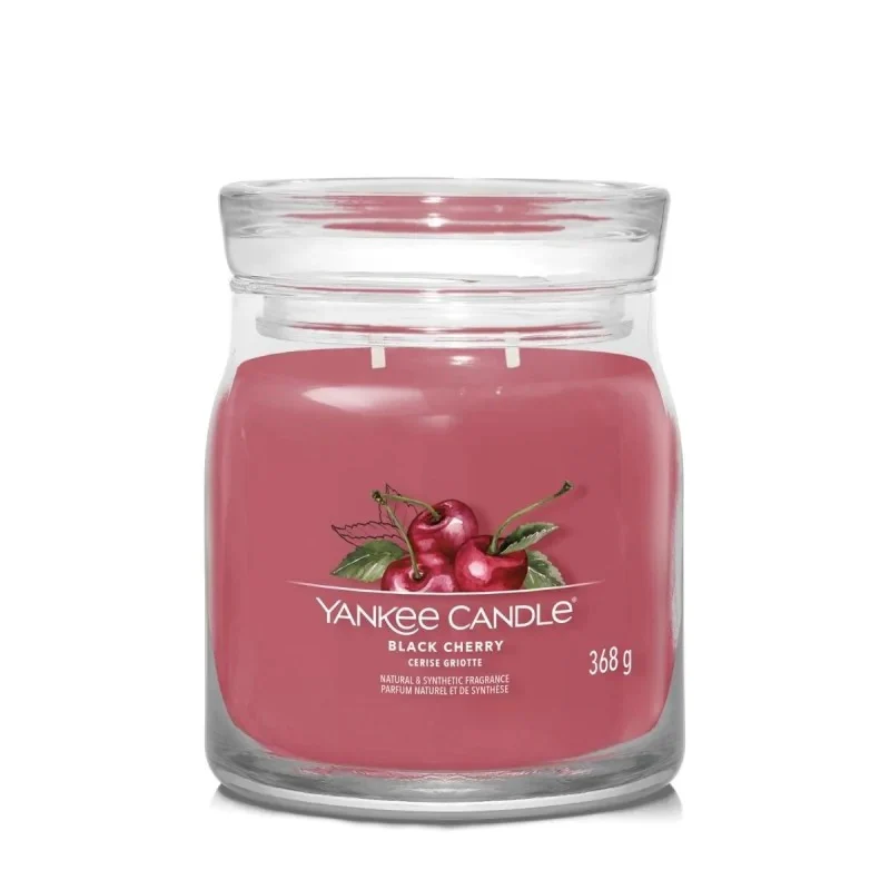 Średnia świeca zapachowa Black Cherry 368g