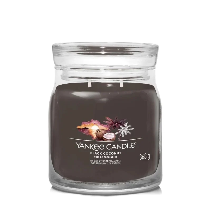Średnia świeca zapachowa Black Coconut 368g