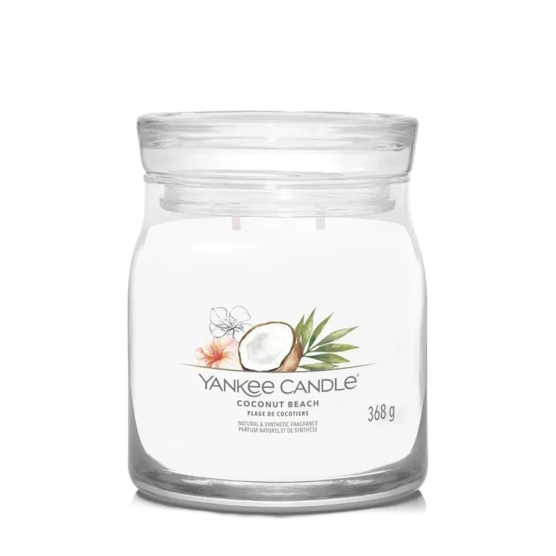 Średnia świeca zapachowa Coconut Beach 368g