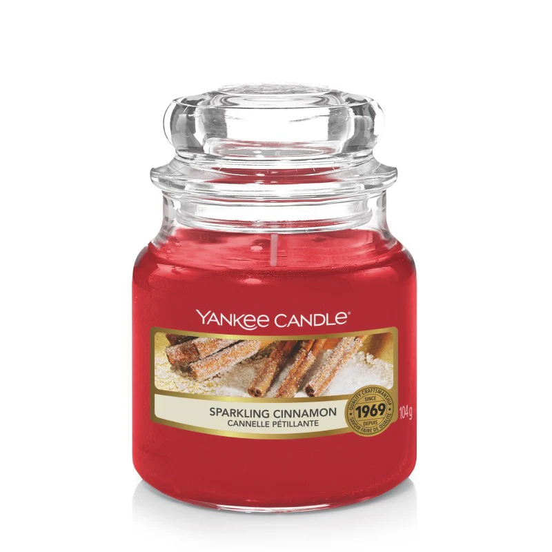 Świeca zapachowa mały słój Sparkling Cinnamon 104g