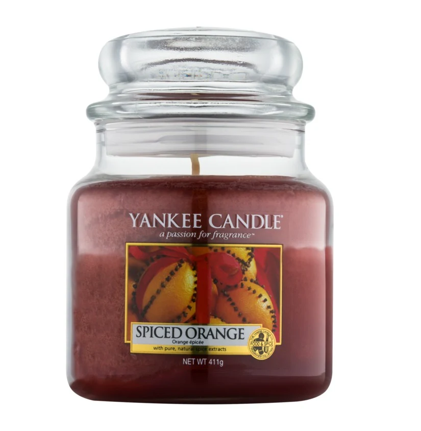 Świeca zapachowa średni słój Spiced Orange 411g