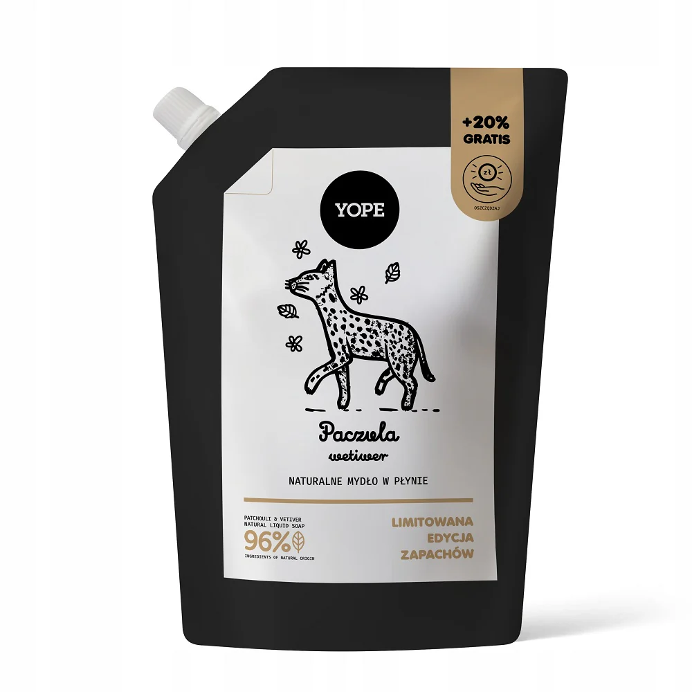 Naturalne mydło w płynie refill Paczula & Wetiwer 600ml
