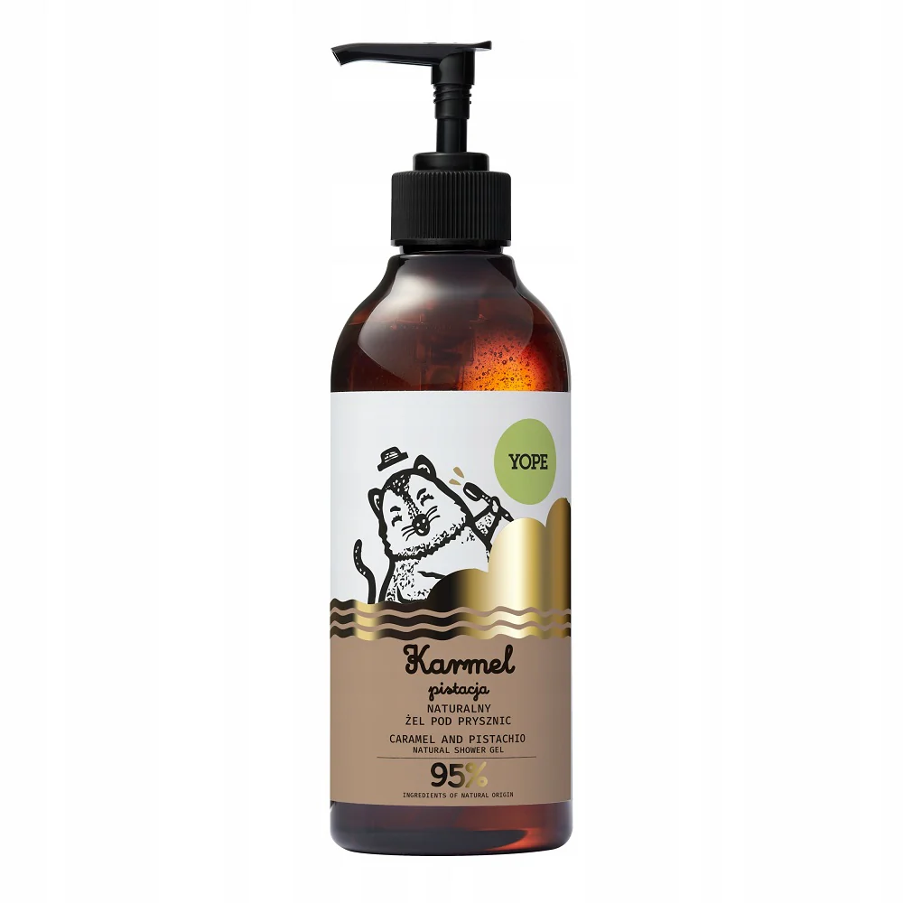 Naturalny żel pod prysznic Karmel & Pistacja 400ml