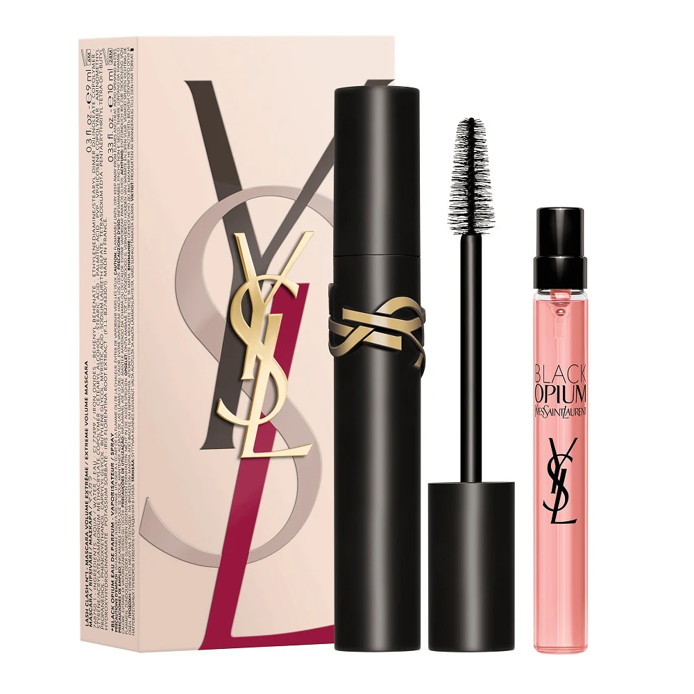 Lash Clash & Black Opium Eau De Parfum zestaw tusz do rzęs 9ml + woda perfumowana spray 10ml