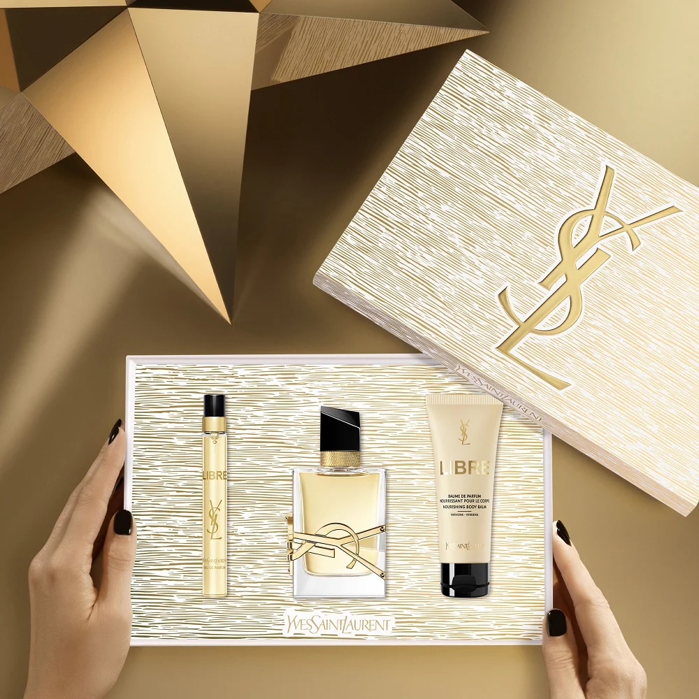 Libre Pour Femme zestaw woda perfumowana spray 50ml + woda perfumowana spray 10ml + balsam do ciała 50ml - Image 2