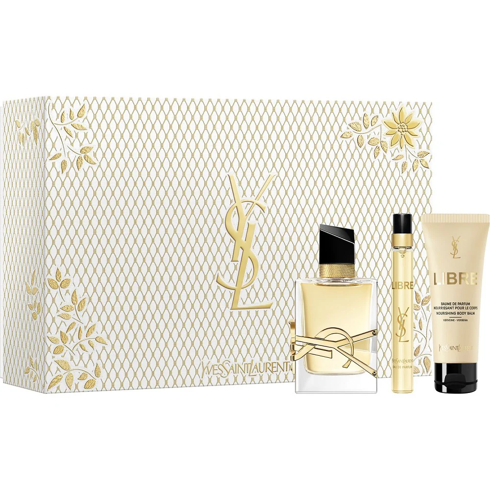 Libre Pour Femme zestaw woda perfumowana spray 50ml + woda perfumowana spray 10ml + balsam do ciała 50ml