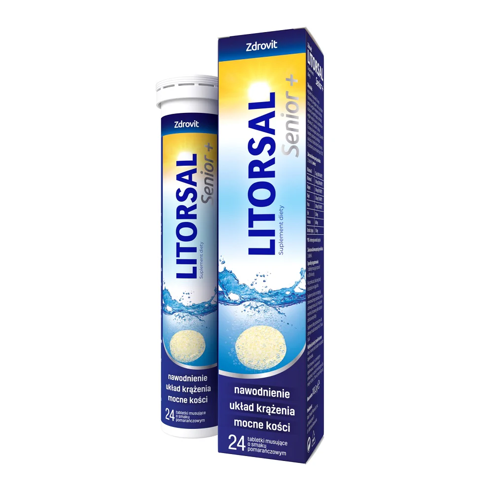 Litorsal Senior+ suplement diety 24 tabletki musujące