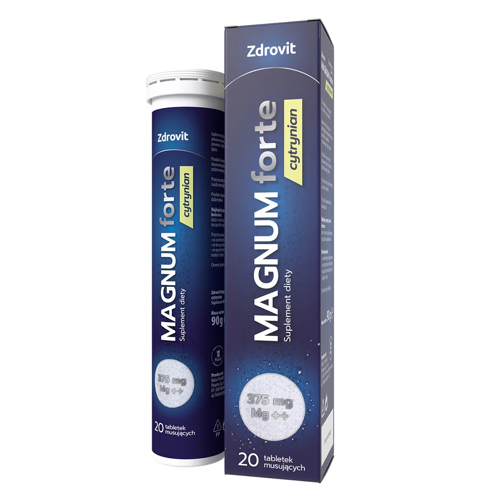 Magnum forte cytrynian suplement diety 20 tabletek musujących