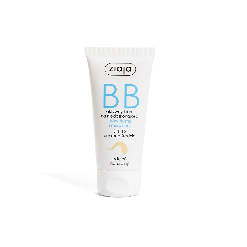 BB aktywny krem na niedoskonałości skóry tłustej i mieszanej odcień naturalny 50ml