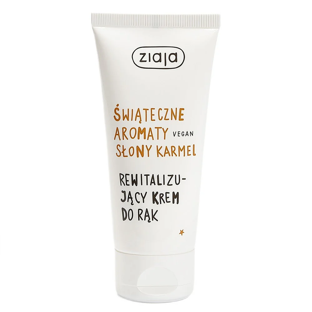 Świąteczne Aromaty rewitalizujący krem do rąk Słony Karmel 50ml