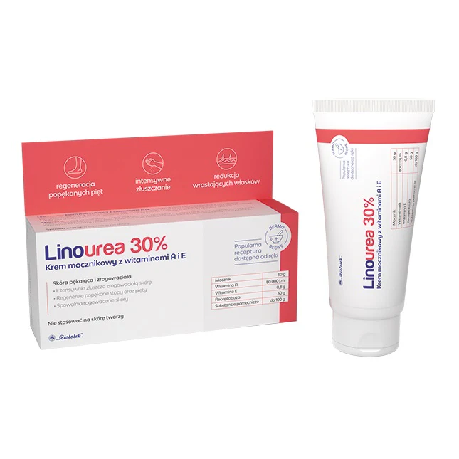 Linourea 30% krem mocznikowy z witaminami A i E 50g